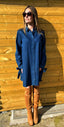 Jeans kleed - Milou donker blauw