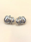 Ripple studs Silver