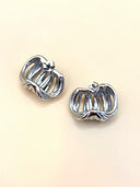 Ripple studs Silver