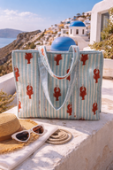 LOBSTER BABY BLUE TOTE